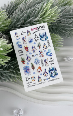 Слайдер-дизайн Новый год снеговики из каталога Цветные на любой фон, в интернет-магазине BPW.style